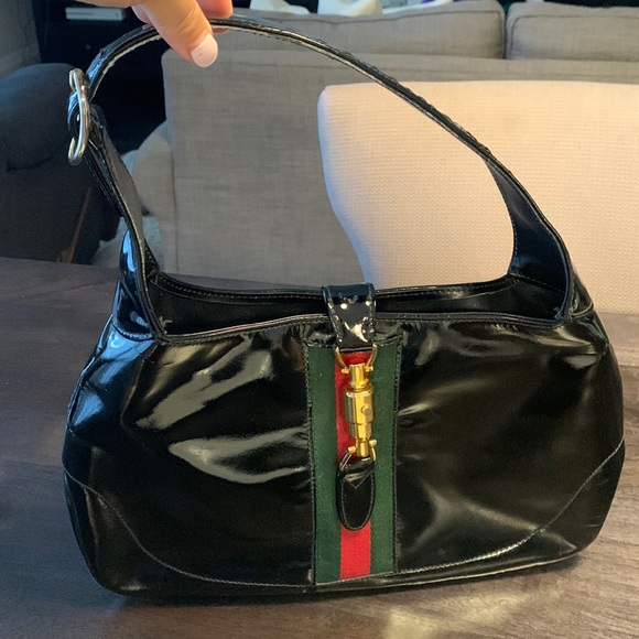 Gucci Handbags - Vintage Gucci Jackie Patent Leather Purse